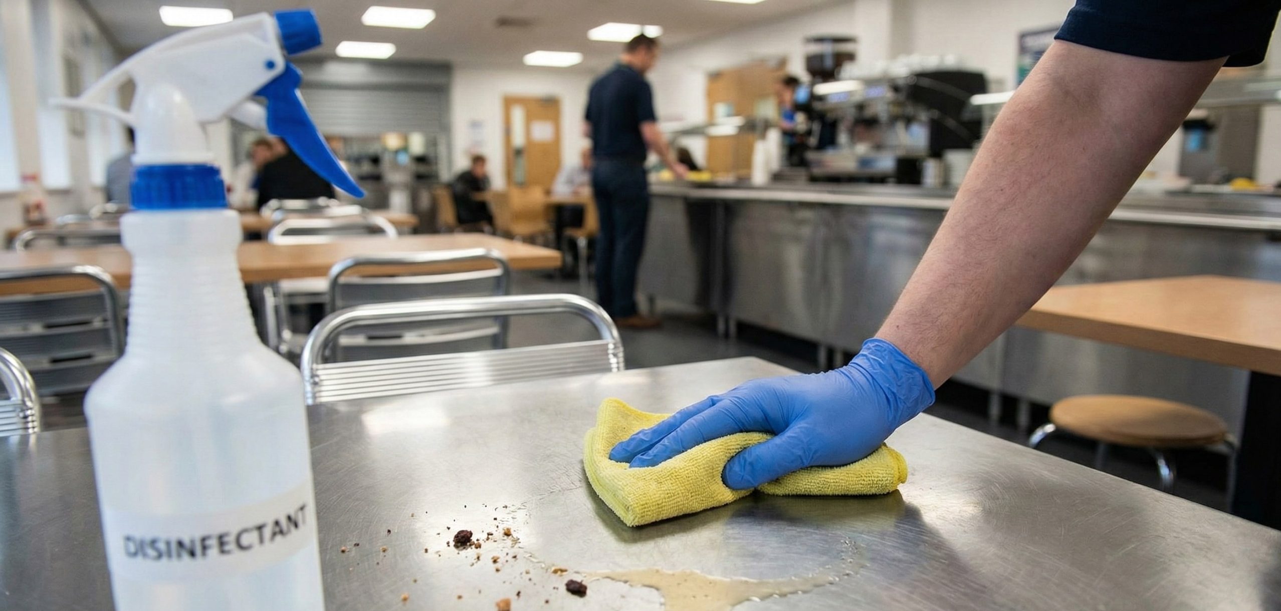 Cafeteria and Dining Area Disinfection cleaning services in Dallas TX